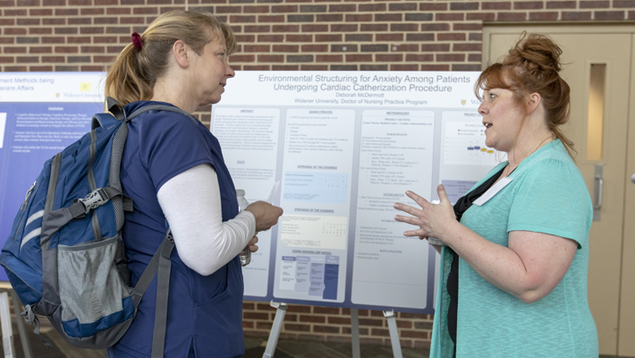 Nursing Research Symposium 710x400 Widener School of Nursing Students present at Research Symposium—Widener is considered one of the best schools for nursing in Pennsylvania.