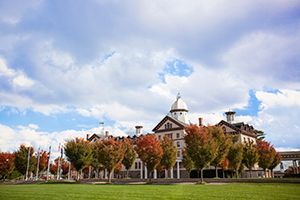 Old Main Fall Campus Shot 300x200 old main building in the fall