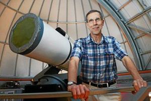 Dr Augensen in observatory