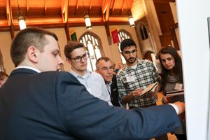 Students and faculty at High Impact Practices Fair
