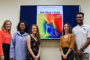 Students celebrate 10th anniversary of Blue Route student-run literary journal