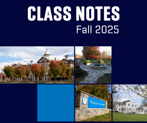 cover of the fall 2025 class notes for the Widener Magazine