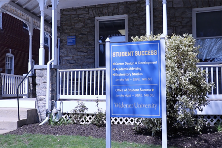 Sign outside of the Office of Career Design and Development
